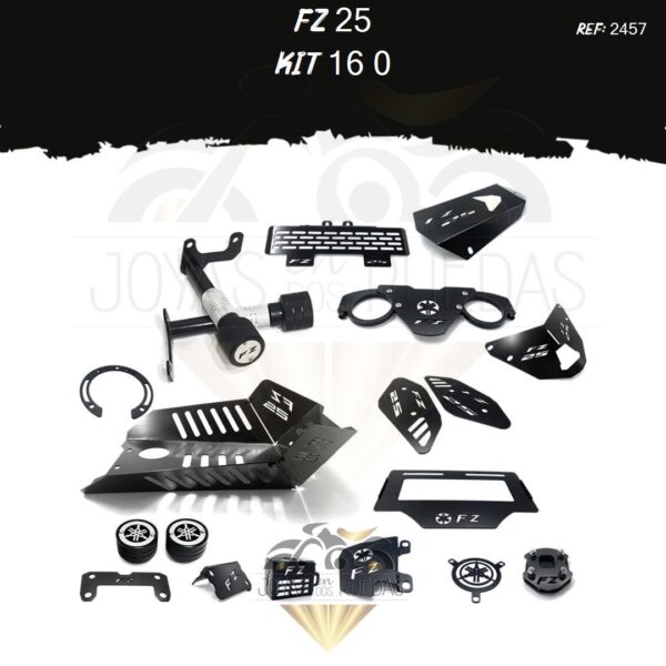 FZ 25 kit protector exosto 5t lujo tapa tanque mordaza