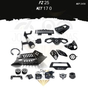 FZ 25 kit protector radiador lujo pata gato
