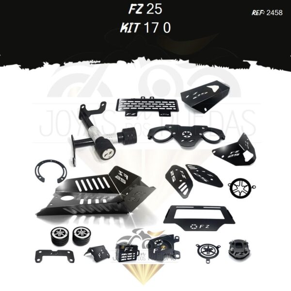 FZ 25 kit protector radiador lujo pata gato