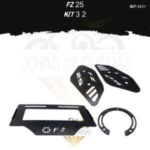 FZ 25 kit lujo tapa tanque posapie porta placa