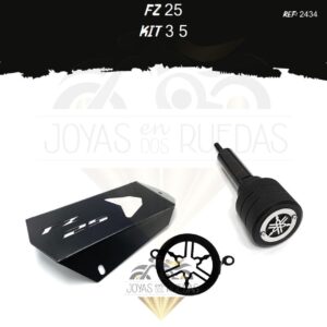 FZ 25 kit tapa salida exosto slider exosto
