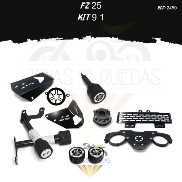 FZ 25 kit sliders slider exosto barra estabilizadora