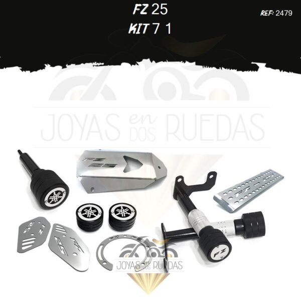 FZ 25 kit protector exosto 5t lujo tapa tanque