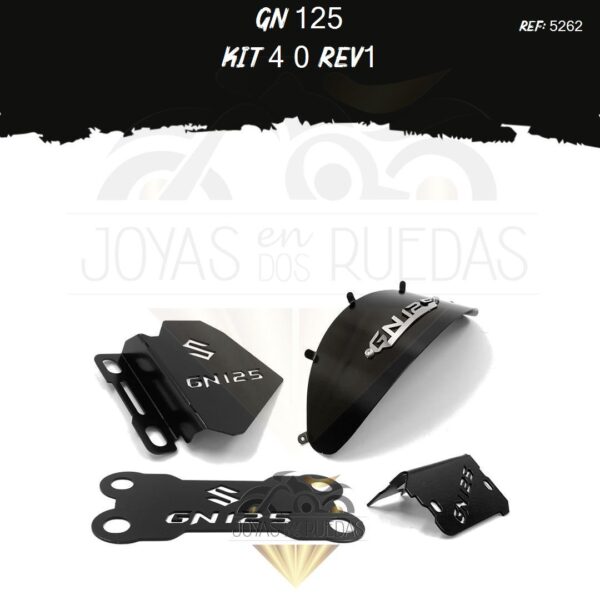GN 125 kit protector exosto t0 mordaza acutrax p