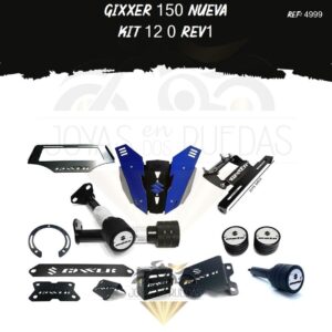 Gixxer 150 nueva kit Cupula TR3 lamina lateral