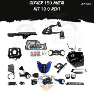Gixxer 150 nueva kit pechera quilla fender 3d