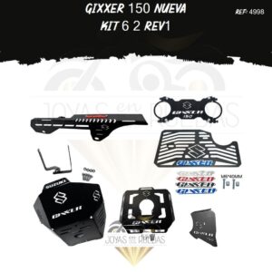 Gixxer 150 nueva kit parrilla tanque protector piñon