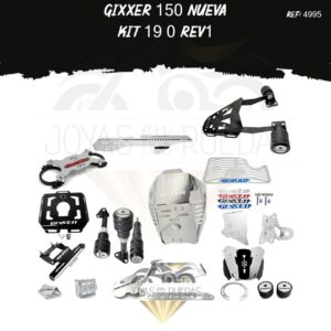 Gixxer 150 nueva kit protector bomba trasera mordaza