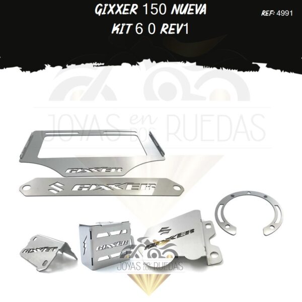 Gixxer 150 nueva kit lamina lateral lujo tapa tanque