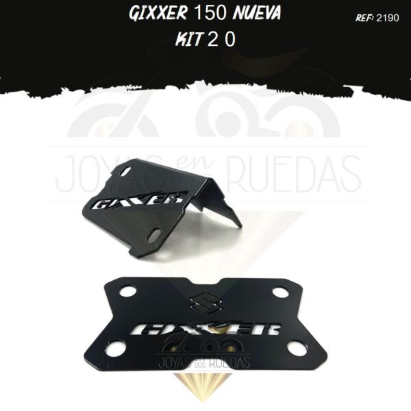 Gixxer 150 nueva kit acutrax T porta placa