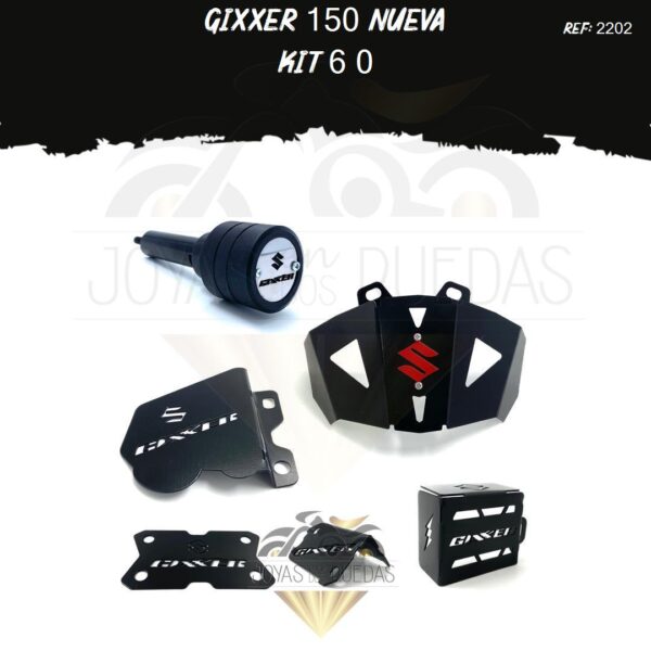 Gixxer 150 nueva kit protector bomba delantera