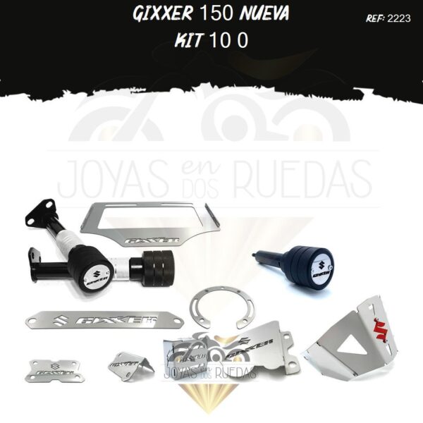 Gixxer 150 nueva kit lamina lateral lujo cupula g