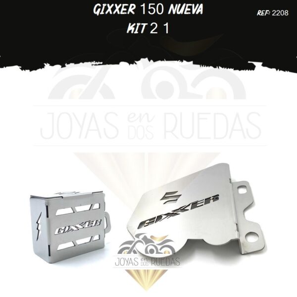 Gixxer 150 nueva kit protector bomba trasera mordaza