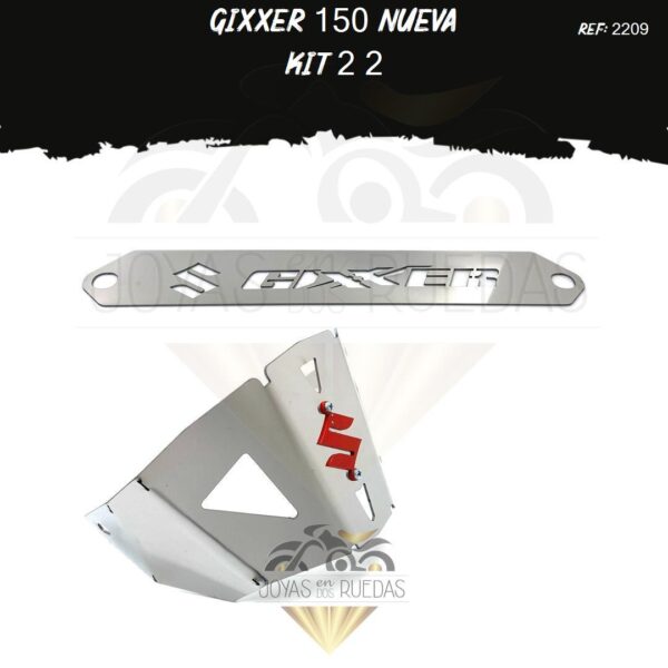 Gixxer 150 nueva kit lamina lateral lujo cupula g