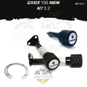 Gixxer 150 nueva kit slider exosto sliders