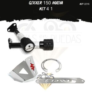 Gixxer 150 nueva kit sliders lamina lateral