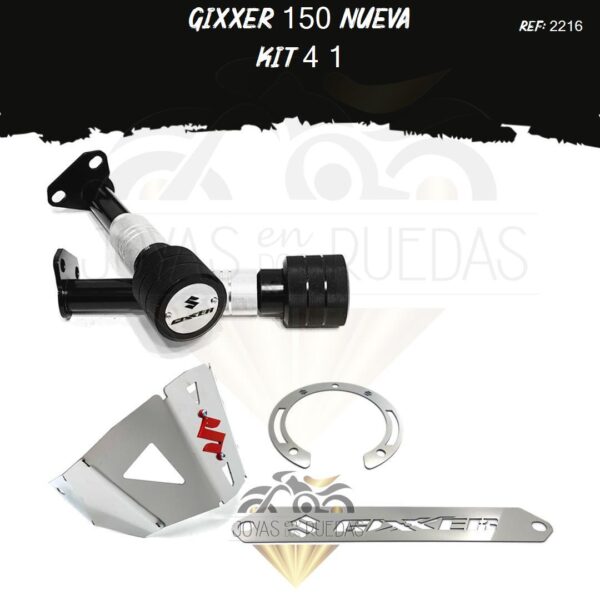 Gixxer 150 nueva kit sliders lamina lateral