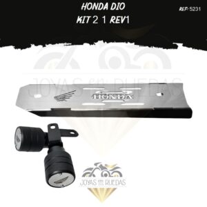 honda Dio kit protector exosto 5t sliders trasero
