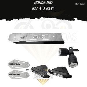 honda Dio kit mordaza 3D protector exosto 5t slider t0