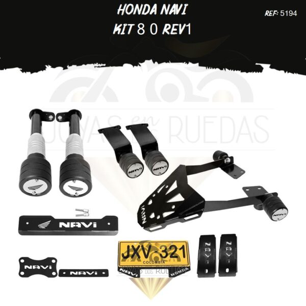 Honda Navi kit logo barras sliders trasero sliders