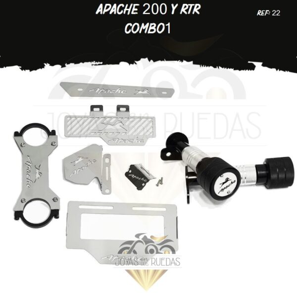 Apache 200 y RTR kit mordaza protector radiador