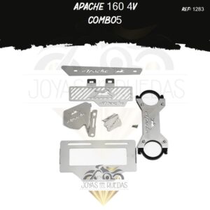 Apache 160 4V kit protector bomba delantera porta placa