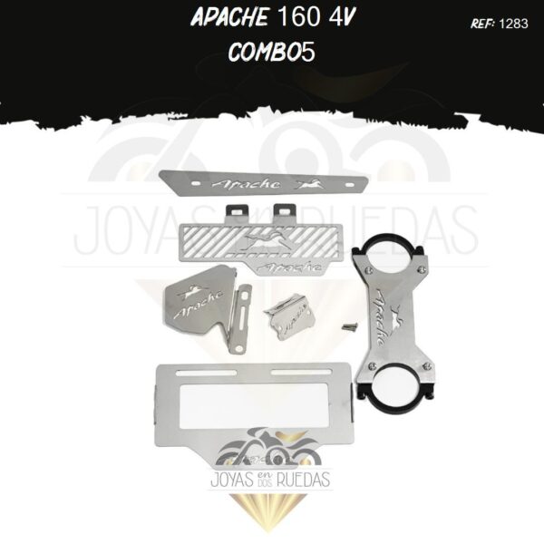 Apache 160 4V kit protector bomba delantera porta placa