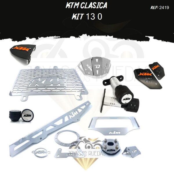 KTM clasica kit protector radiador lujo tapa tanque