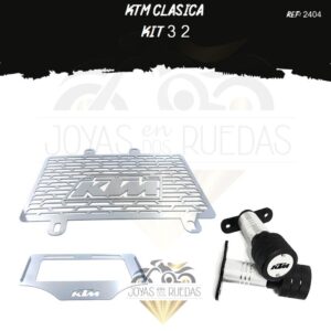 KTM clasica kit protector radiador sliders porta placa