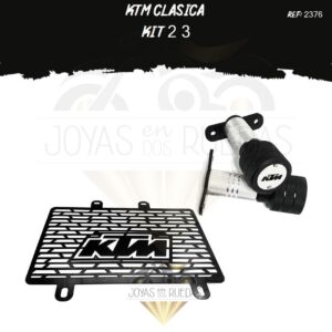 KTM clasica kit protector radiador sliders