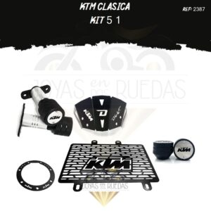 KTM clasica kit protector radiador lujo cupula