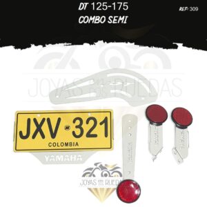 DT 125-175 kit porta placa protector exosto 5t tragaluz