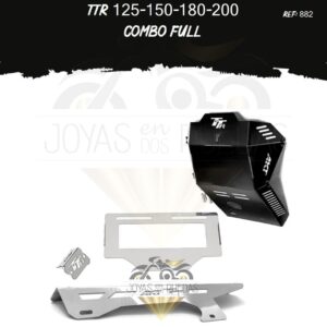 TTR 125-150-180-200 kit guarda cadena pechera quilla
