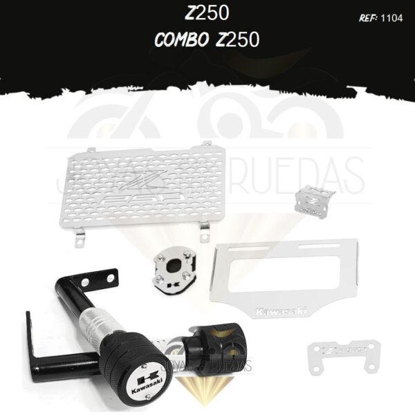 Z250 kit protector radiador acutrax p lujo pata gato