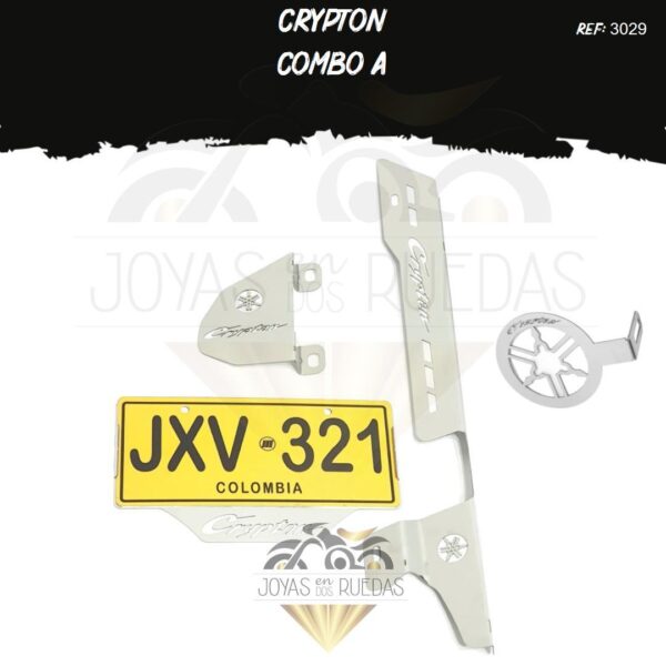 Crypton kit guarda cadena mordaza tapa salida exosto