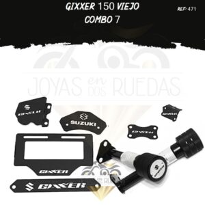 Gixxer 150 viejo kit lamina lateral lujo cupula sliders