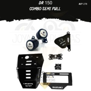 DR 150 kit porta placa protector bomba delantera