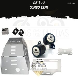 DR 150 kit porta placa protector bomba delantera