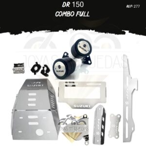 DR 150 kit exosto pechera quilla sliders guarda cadena