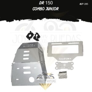 DR 150 kit porta placa protector bomba delantera