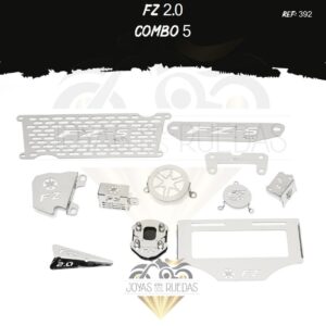FZ 2.0 kit tapa salida exosto lamina lateral