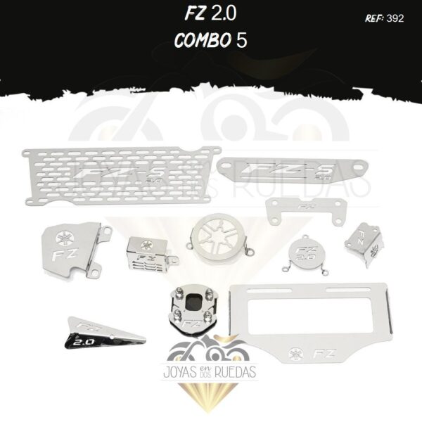 FZ 2.0 kit tapa salida exosto lamina lateral