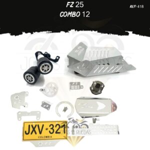 FZ 25 kit porta placa protector bomba delantera