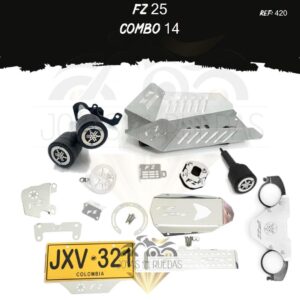 FZ 25 kit tapa salida exosto barra estabilizadora