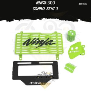 Ninja 300 kit protector radiador mordaza