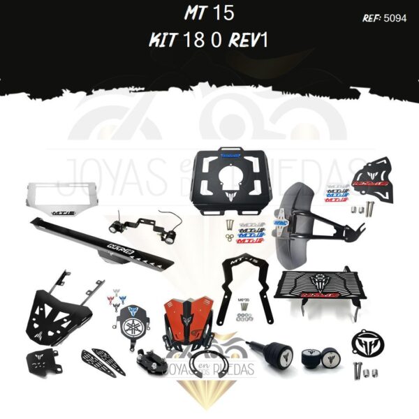MT 15 kit radiador t22 Lujo carenado Monobrazo