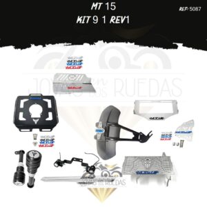 MT 15 kit parrilla tanque protector piñon 3D Monobrazo