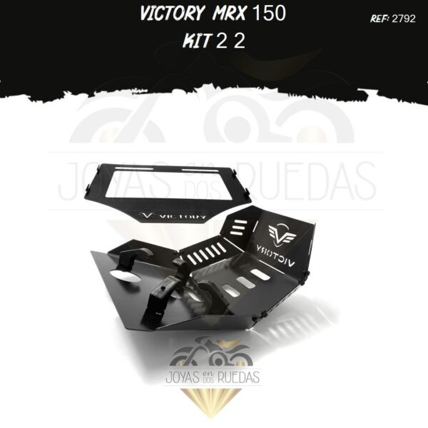 Victory MRX 150 kit pechera quilla porta placa