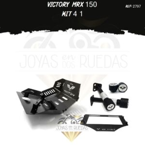 Victory MRX 150 kit porta placa sliders pechera quilla