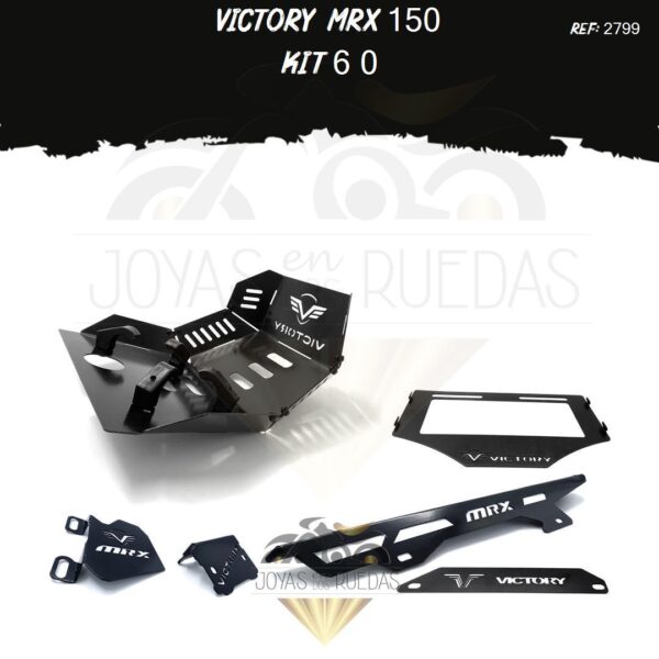 Victory MRX 150 kit lamina lateral pechera quilla